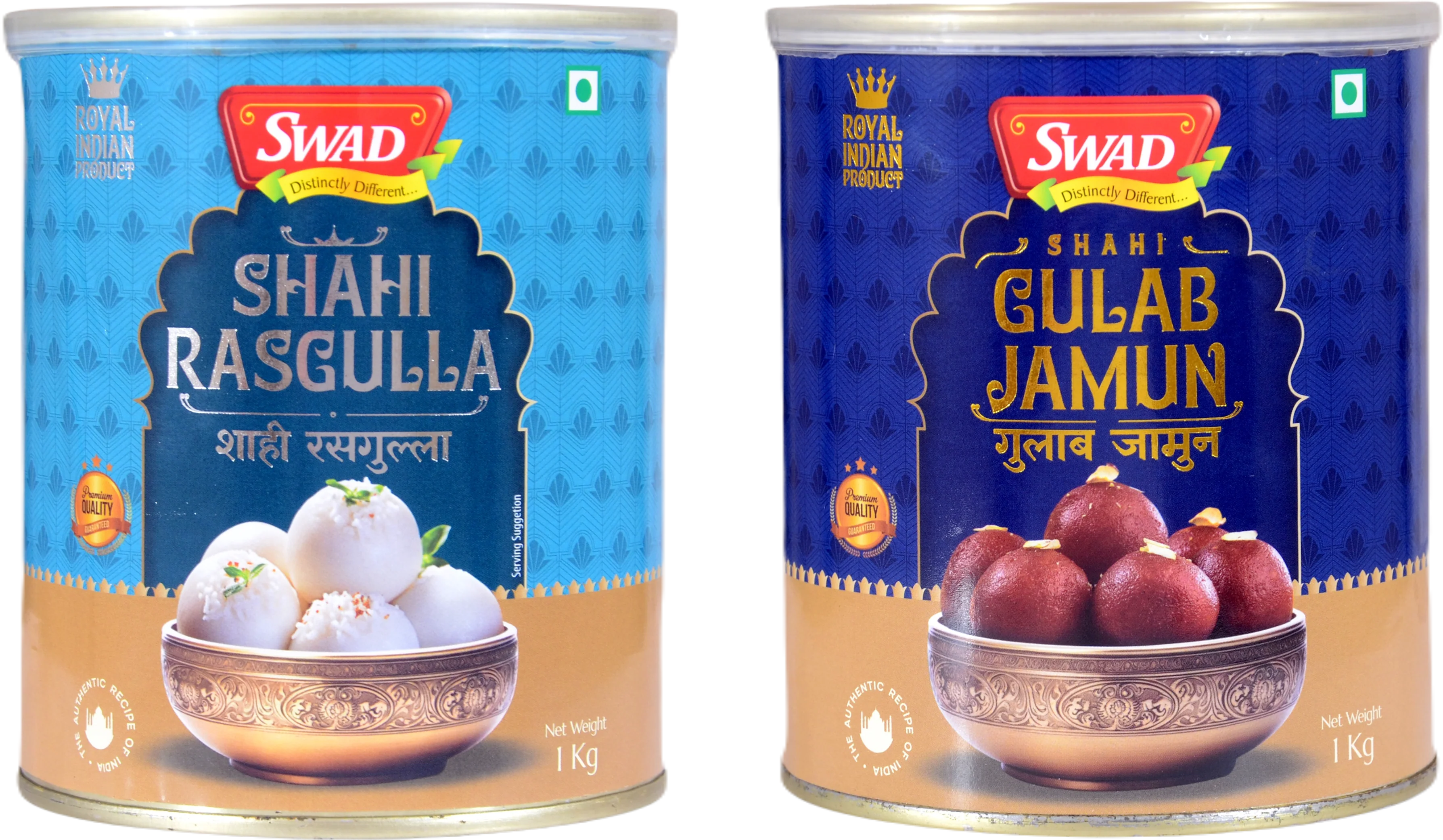 SWAD Combo Pack of Shahi Rasgulla & Gulab Jamun 1kg each - Image 3