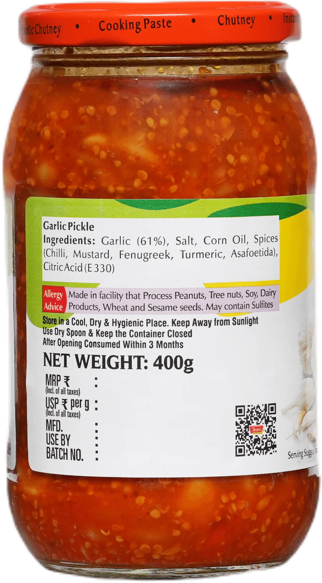 SWAD Garlic Pickle-400g - Image 6