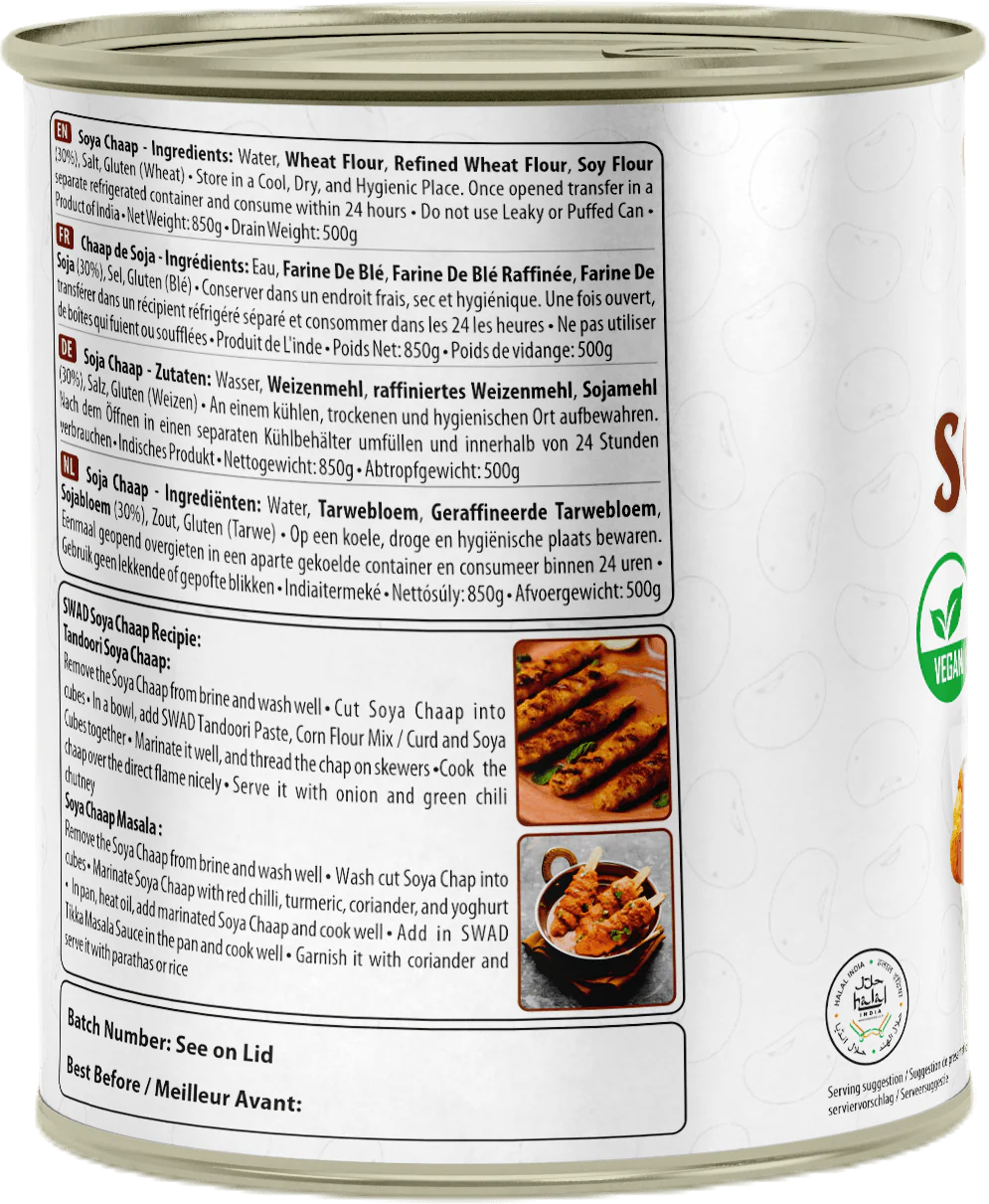 SWAD Soya Chaap 850g (Vegan) - Image 4
